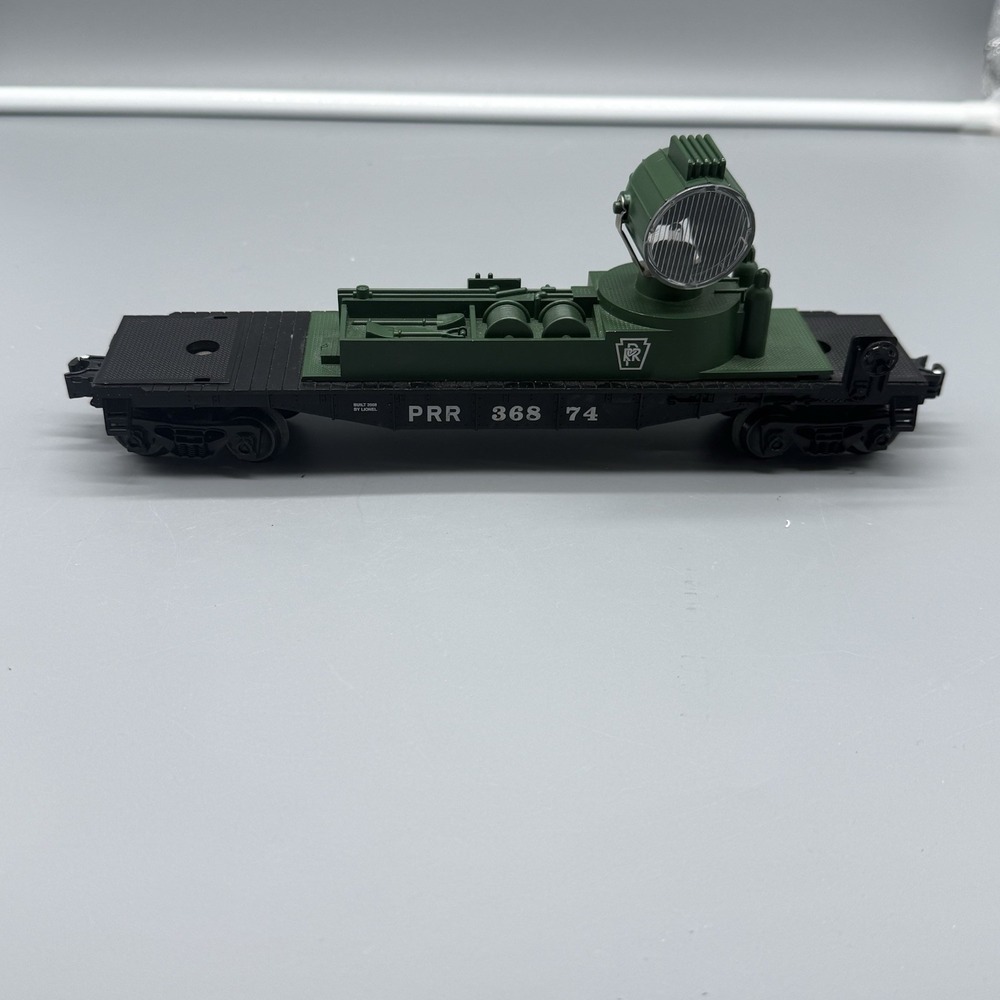 LIONEL "O" GAUGE FLOODLIGHT MofW FLAT CAR PRR 36874
